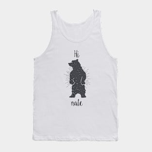 Hibernation design.  Hi Bear Nate Tank Top